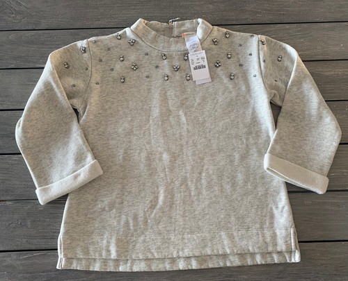 Haut Fille J.Crew Taille 12 Ans - T-shirt Coton Imprimé Géométrique Or Et Noir, Neuf Avec étiquette