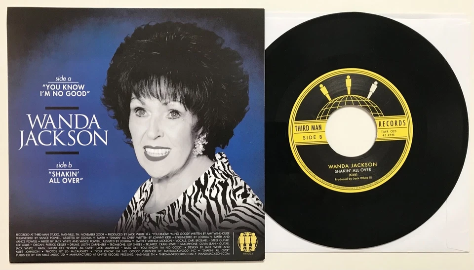 WANDA JACKSON: You Know I'm No Good (Vinyl 7" Single) NM Signed - Image 2 of 2