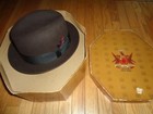 Knox New York Madison Avenue Brown Felt Fedora Hat in Original Box - Size 7 — photo 1