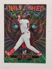 LEO DE VRIES 2025 Donruss UNLEASHED GREEN LASER #4 Padres