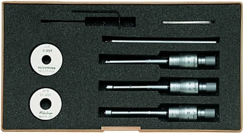 Genuine Mitutoyo 368-911 Holtest Vernier Inside Micrometer, Complete Unit Set