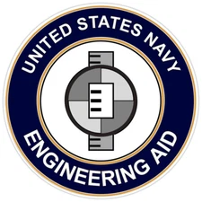 U.S. Navy Engineering Aid Bumper Sticker Military Vinyl Soldier Decal 5"