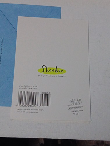 New Greeting Card & Envelope Graduation Sarcastic Funny Hallmark SHOEBOX - Picture 4 of 4