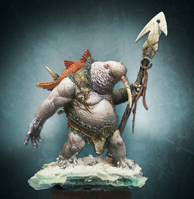 Kahaar, Walrosskrieger, Figone, 70mm, Resin Sculptured by Allan Carrasco, Neu