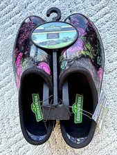 NWT Ground Work Waterproof Garden Clog Womens Sz 6M Garden Shoe Pink Floral