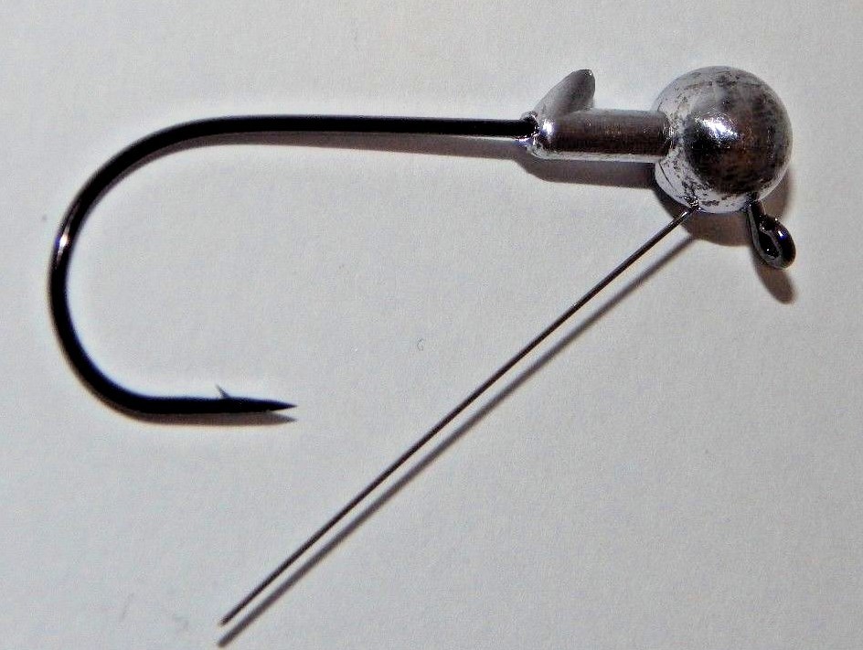(25) 1/4 oz 3/0 Weedless jighead wire FLAT EYE grub head swimbait Umbrella rig - Image 9