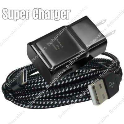 Adaptive Fast Charger USB C With Phone Charging Cable For Samsung Galaxy Android