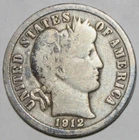 1912 Barber Dime. Silver  7153