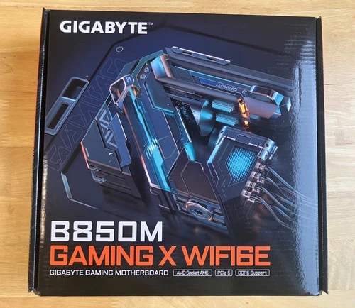GIGABYTE B850M GAMING X WIFI6E AMD AM5 LGA 1718 Motherboard, mATX, DDR5, 2x M.2