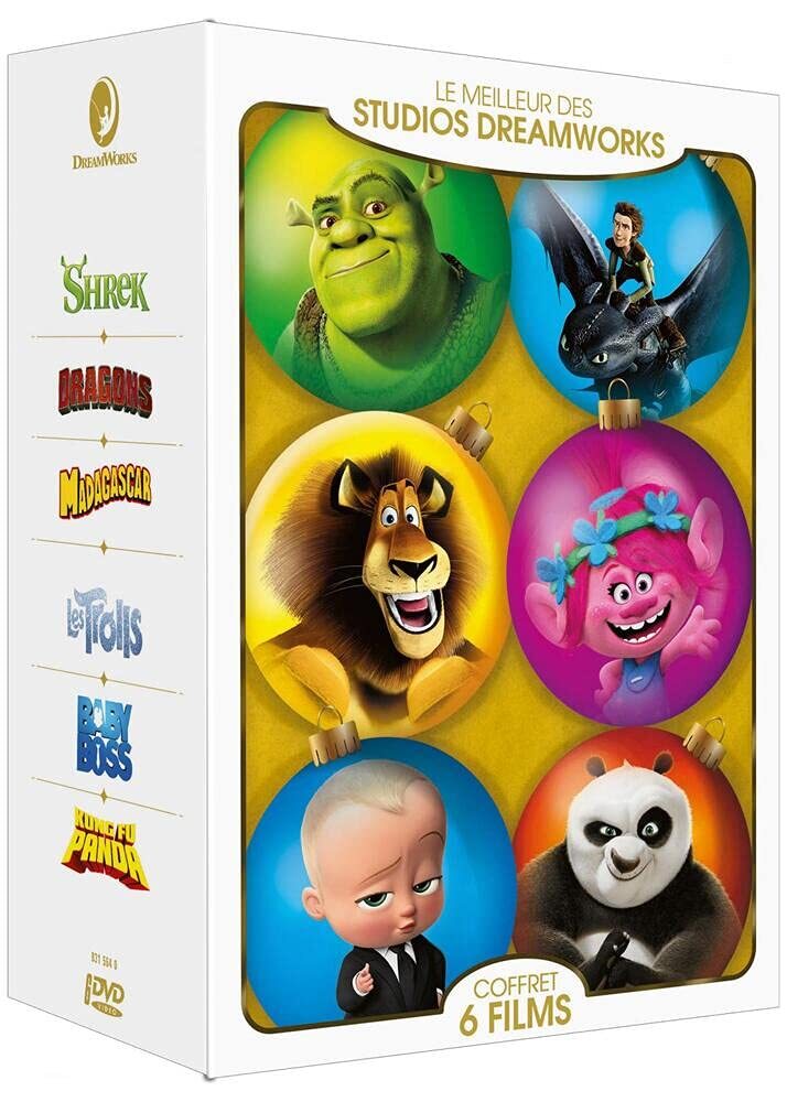 Coffret dreamworks 6 films (DVD) Chabat Alain Hondo Med Emera Louane