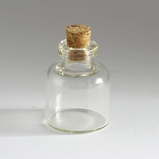 2PCS 22 28mm Clear Mini Small Cork Stopper Glass Vial Jars Containers Bottles