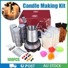 2025 DIY Candle Making Kit Electric Wax Melter Pouring Pot Soy Wicks Thermometer