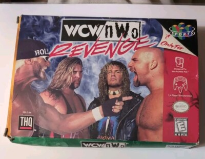 WCW/NWO Revenge Nintendo 64, 1998 Complete In Box w/ Manual & Poster    