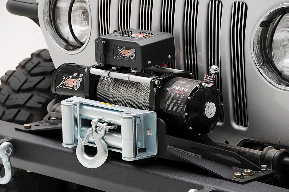 Smittybilt 2802 Raised Bolt-On Winch Plate for 1987-2006 Jeep Wrangler TJ / YJ Foto 3 de 4