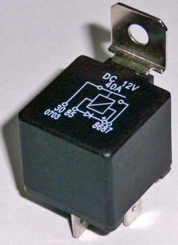 Relé for inntaksmanifoldvarme, 12 Volt, 40 Amp Relé for inntaksmanifoldvarme, 12 Volt, 40 Amp