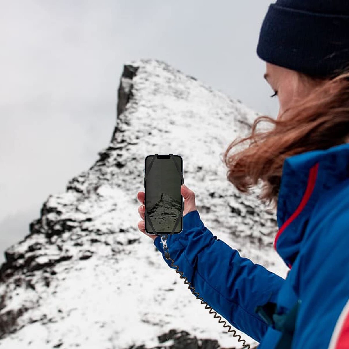 Cell Phone Lanyard Tether with Clip for Outdoor Fishing Climbing Skiing