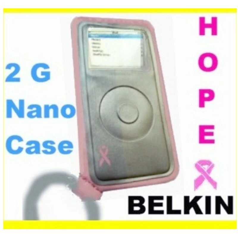 BELKIN Neoprene Slim Sleeve Case for Apple IPOD Nano 1st & 2nd G~Pink Ribbon~NEW - Image 3 of 4