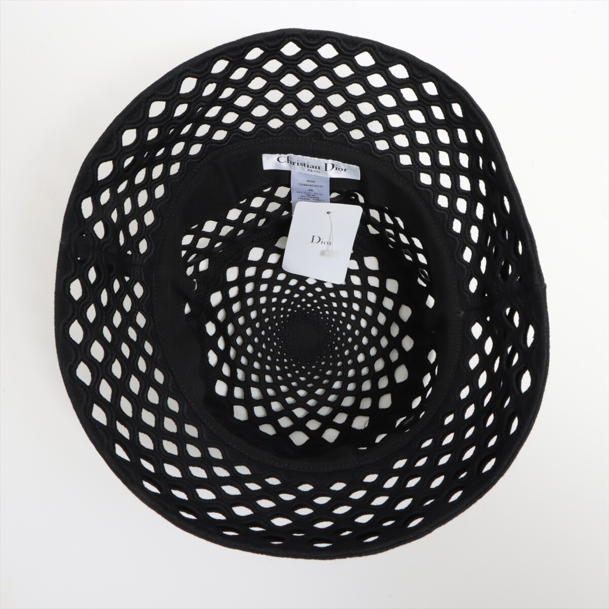Dior Mesh Bucket Hat 58 Cotton & Polyester Black Dior Mesh Bucket Hat 58 Cotton & Polyester Black