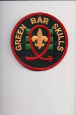 Green Bar Skills patch