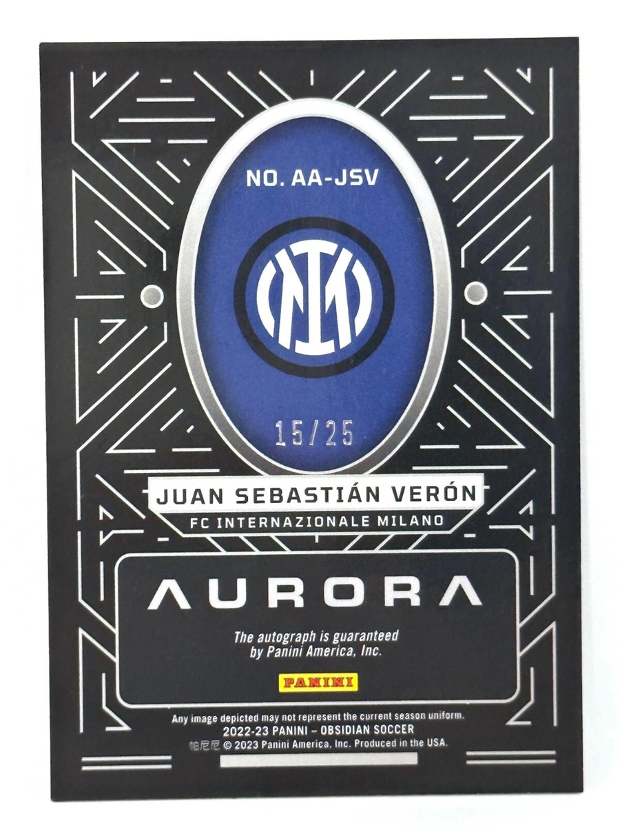 2022-23 Panini Obsidian Inter Milan Aurora Auto Juan