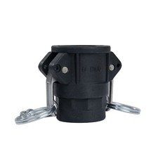 2pcs 1" Polypropylene Type D Camlock Fittings Female Coupler x Female Thread