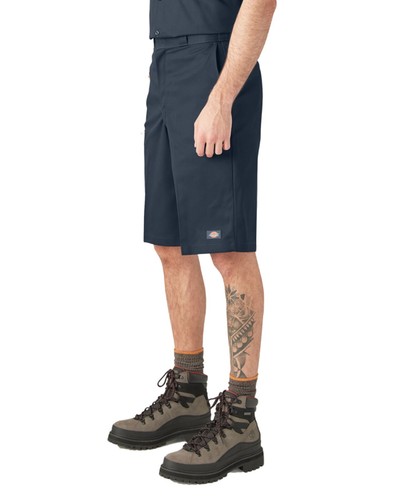 Dickies Men’s Loose Fit Flat Front 13” Work Shorts in Dark Navy 42283DN - Picture 3 of 3