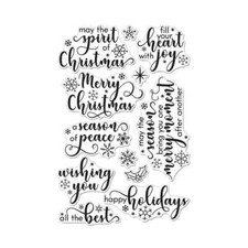 Brand New Hero Arts "SNOWFLAKE MESSAGES" Clear Photopolymer Stamps 2022