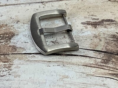 20 mm 22 mm  Brushed Silver Stainless Steel Thumbnail Buckle for Watch Bands