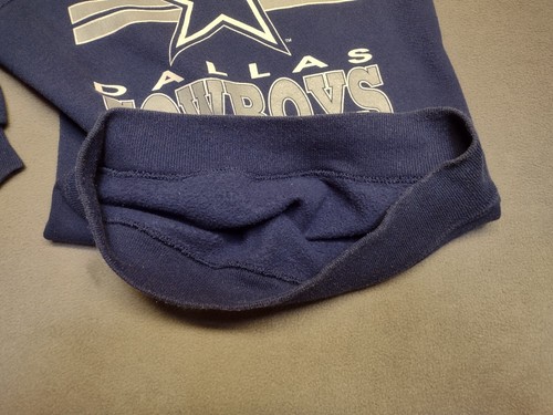 Vintage Hanes Activewear Dallas Cowboys Sweatshirt Kids Sz L 14-16 USA Made - Picture 11 of 14