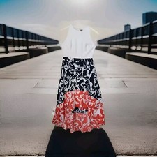 Vince Camuto Women's Maxi Dress Tank Sleeveless Multicolor Size 6