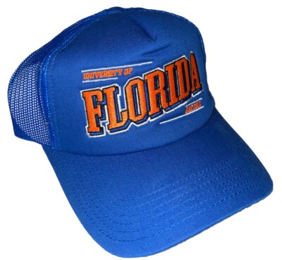 Florida Gators Top Of The World Retro Trucker Mesh Snapback Blue Hat Cap Sample
