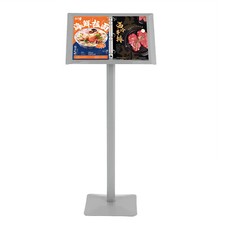 Standing Page Flip Menu Display Rack Ring Binder Stand Floor Standing Menu Stand