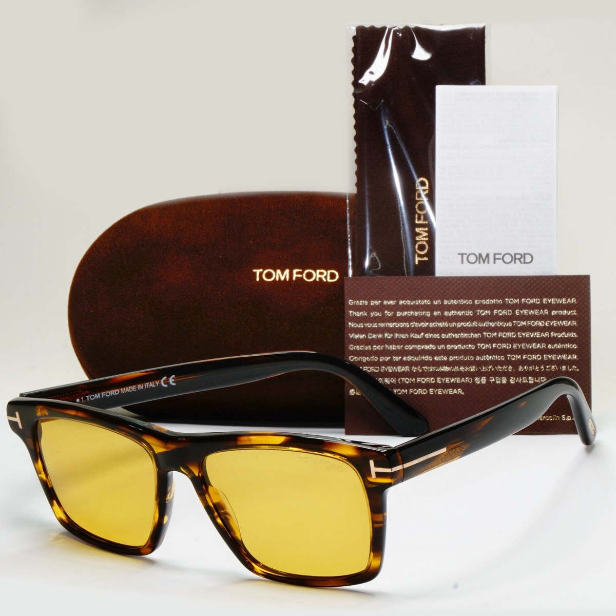 New, TOM FORD Buckley-02 Sunglasses TF906 55E Authentic Tom Ford Buckley TF906 – ShadeSolare main image 2