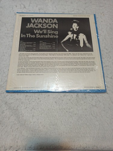 Wanda Jackson We ll Sing In The Sunshine LP Rock MINT - Imagen 5 de 9