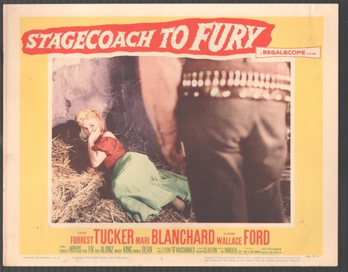 16mm STAGECOACH TO FURY (1956) ADAPTIERTES ZIELFERNROHR s/w Western Spielfilm. - Bild 2 von 17