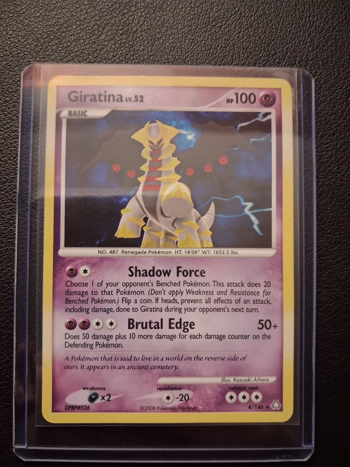Nintendo Pokemon TCG Giratina 4/146 Legends Awakened Holo Rare HP 100 2008