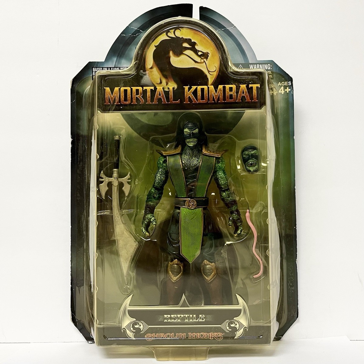 PEOPLE 1 CHARACTER FIGURE / LOGO もぐら セット Mortal Kombat REPTILE Action Figure Shaolin Monks NEW Jazwares 6