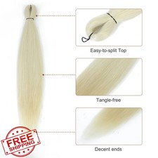 DIFUNEE 18 Inch 8pk Blonde Braiding Hair for Box Braids Yaki