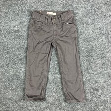 Levi's 511 Pants Kids Size 3T Gray Slim Fit Adjustable Waist Stretch