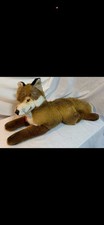 Steiff Molly Fuzzy Red Fox 0347/55 with Tags from Germany Vintage 28 inch Large