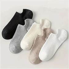 Calcetines No Show Mujer Calcetines al Tobillo, Calcetines Invisibles Corte Bajo, Antideslizantes Informales Cortos