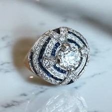 Vintage Platinum 0.75 Carat Old European Cut ...