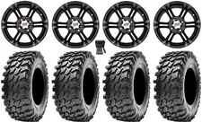 ITP SS212 14" Wheels Black 28" Rampage Tires Yamaha YXZ1000R