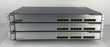LOT OF 3 Cisco WS-C3750G-12S-S 12x Gigabit SFP Port Layer 3 Catalyst 3750 Switch
