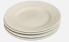 Tienshan Porcelain WHITE WICKER Dinnerware Y.S. Collection Bread Plates