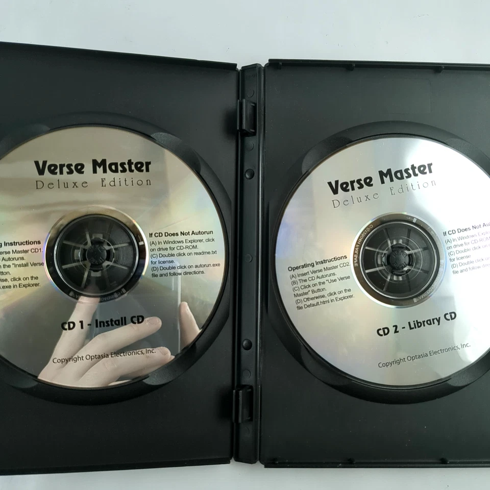 RARE PC CD - Verse Master Bible Software DELUXE - UNTESTED AND AS-IS (READ DESC) - Image 4 of 4