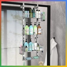 Shower Caddy Organizer 4 Tier Silver Stainless Steel Hanging Bathroom Storage