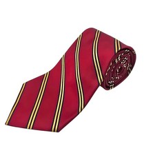 Brooks Brothers Rep Tie Mens Wide Red Yellow Diagonal Stripe Pure Silk USA Made