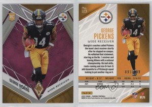 2022 Panini Phoenix Rookies Pink /199 George Pickens #123 Rookie RC