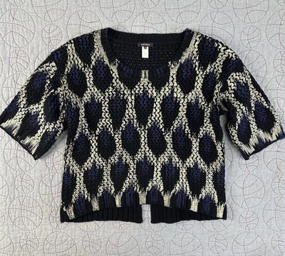 KERISMA Thick Knit Painted Short Sleeve Sweater / Women s S/M